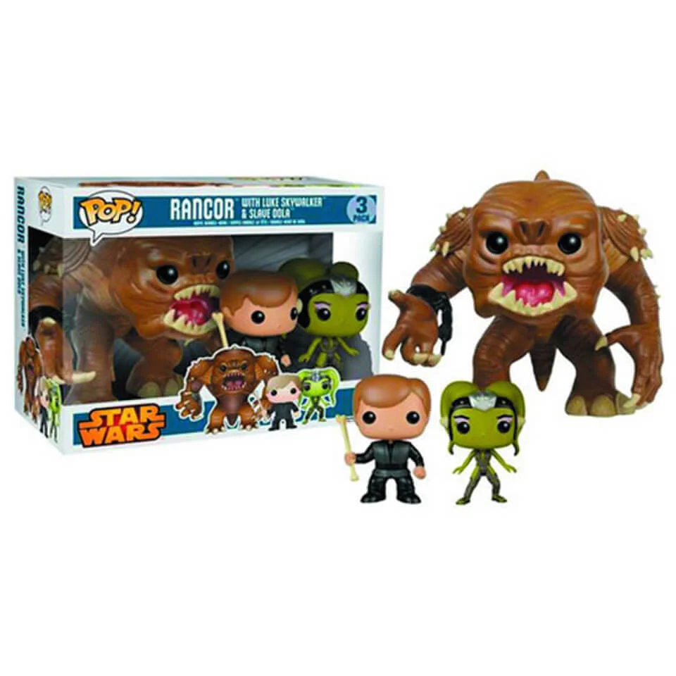 Star Wars Rancor, Luke and Oola Previews Exclusive Funko Pop! Wackelkopf Figur (3 Pack) Bild 1