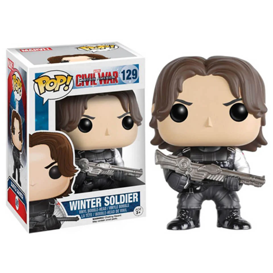 Marvel Captain America Civil War Winter Soldier Funko Pop! Vinyl Figur Bild 1