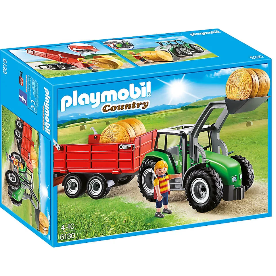 Playmobil Großer Traktor mit Anhänger (6130) Bild 1