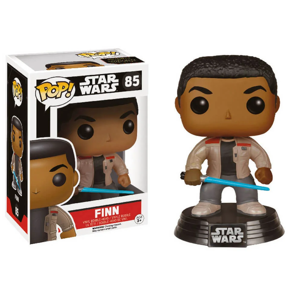 Star Wars: Das Erwachen der Macht (The Force Awakens) Finn mit Lightsaber Pop! Vinyl Bobble Head Bild 1
