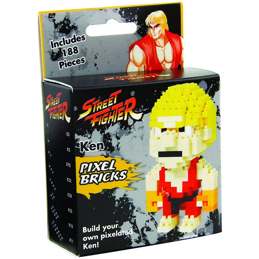 Street Fighter Ken Pixel Bricks Bild 1