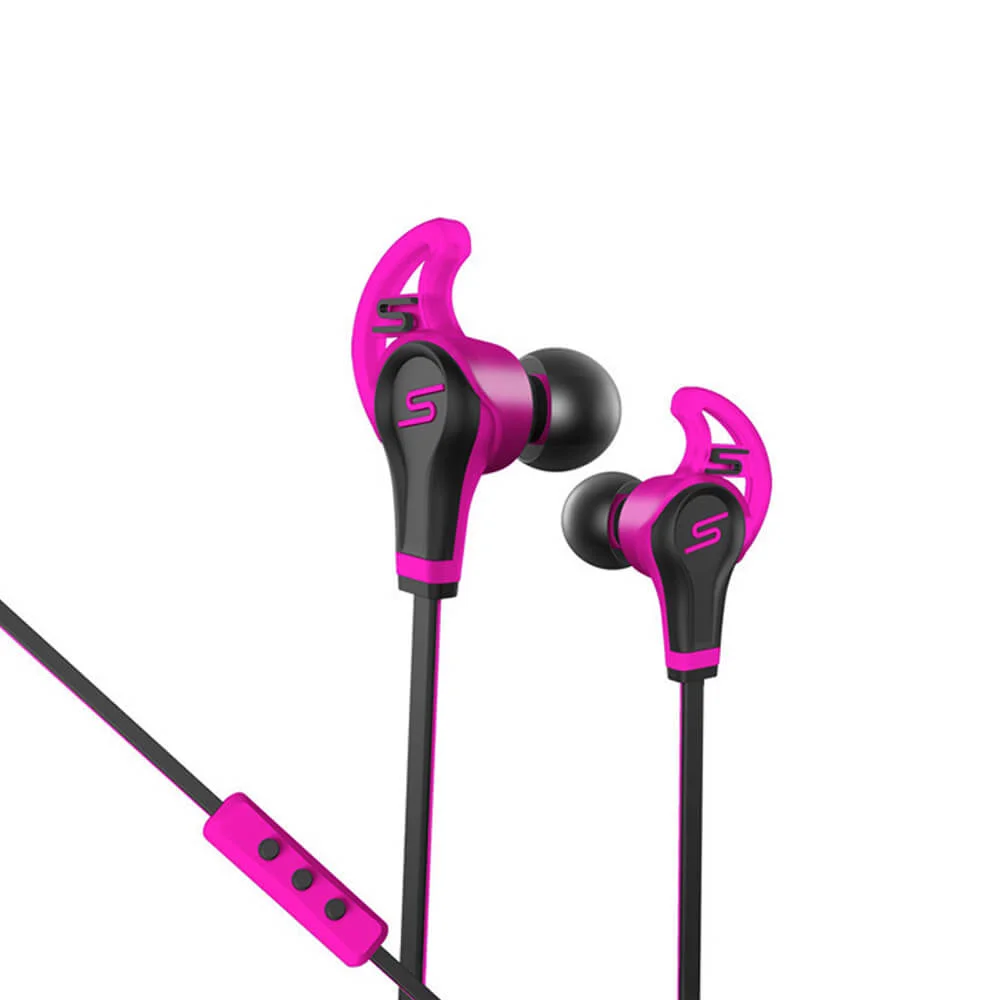 SMS Street Sport In Ear Wired Headphones with Mic & Remote - Pink Bild 1