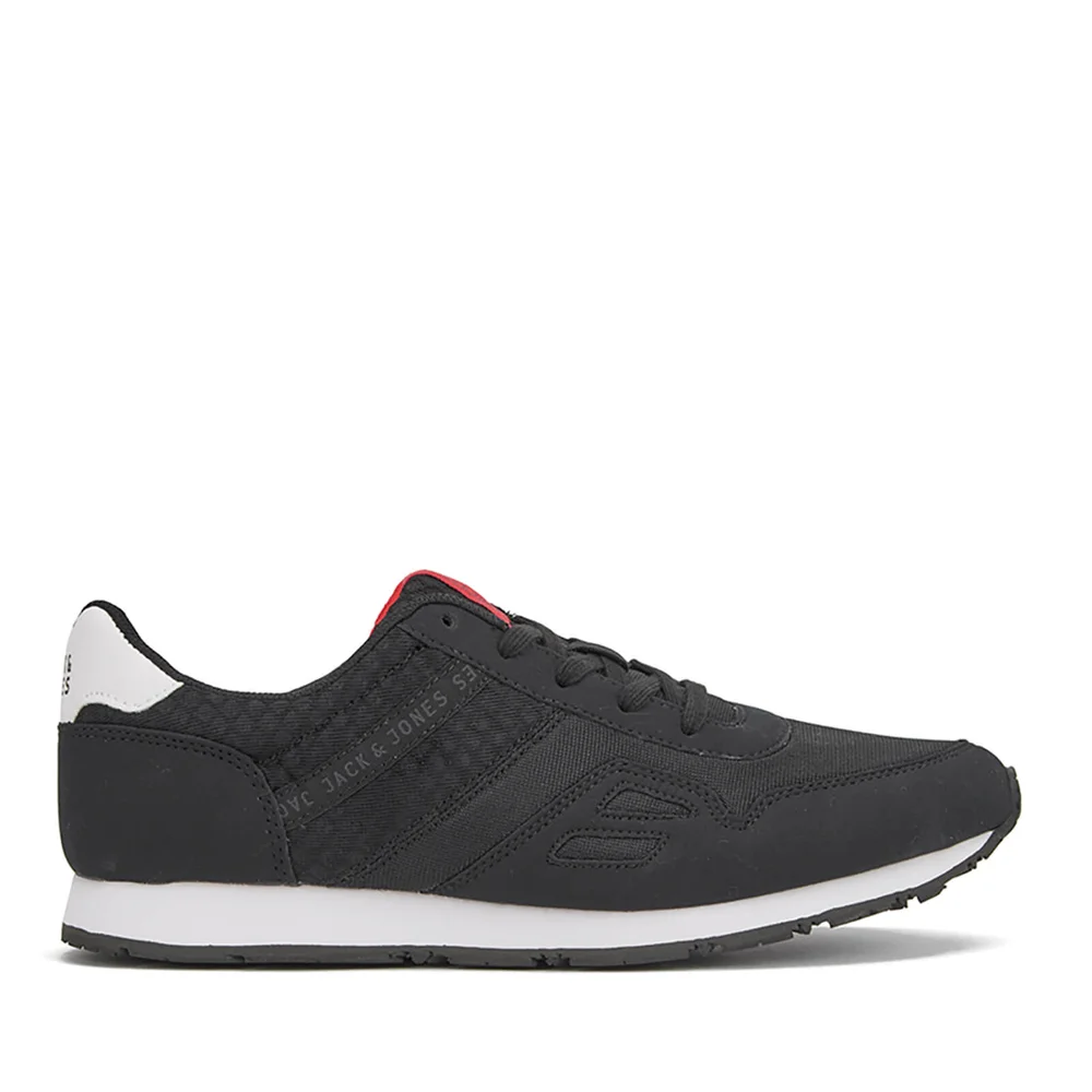 Jack & Jones Men's Fayette Mesh Trainers - Anthracite - UK 6 - Schwarz Bild 1