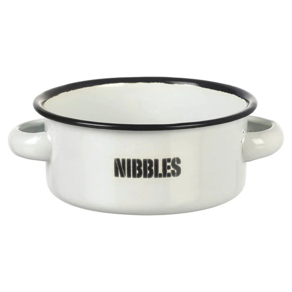 Parlane 'Nibbles' Enamel Snack Bowl - Cream (5 x 14cm) Bild 1