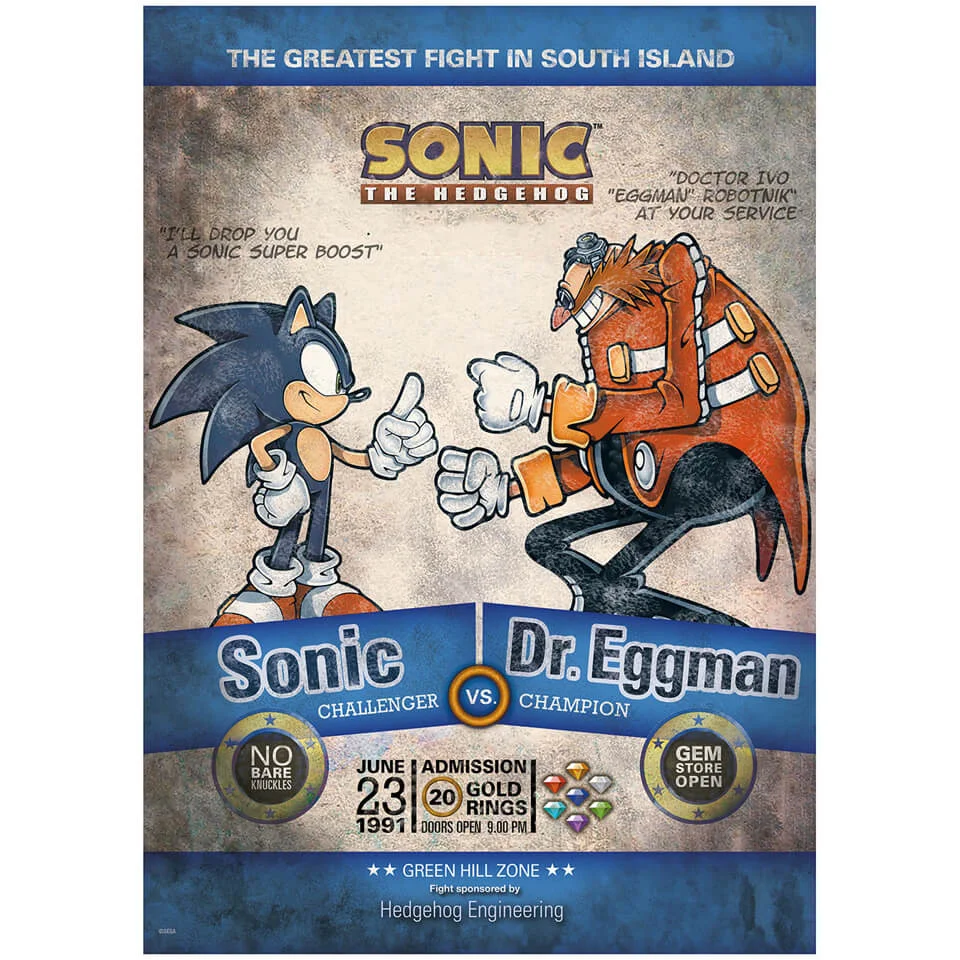Sonic 25th Anniversary Limited Edition Art Print - 16.5 x 11.7 Inches Bild 1
