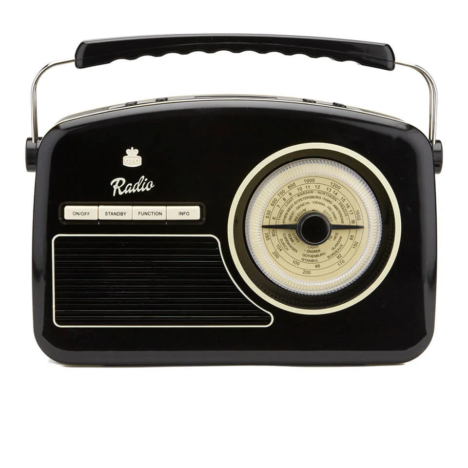 GPO Retro Rydell Portable DAB Radio - Black Bild 1