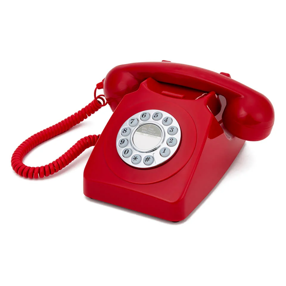 GPO Retro 746 Push Button Telephone - Red Bild 1
