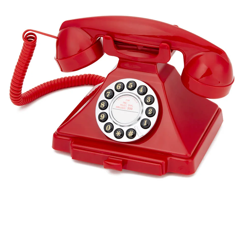 GPO Retro 1929S Classic Carrington Push Button Telephone - Red Bild 1