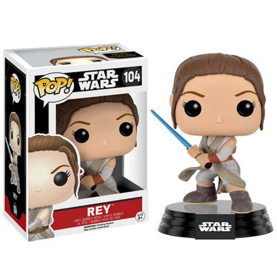 Star Wars: Das Erwachen der Macht (The Force Awakens) Rey mit Lightsaber Pop! Vinyl Figur Bild 1