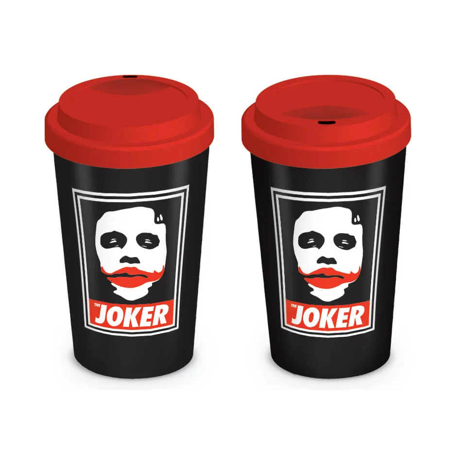 Batman Arkham Knight Obey The Joker Ceramic Travel Mug - Black Bild 1