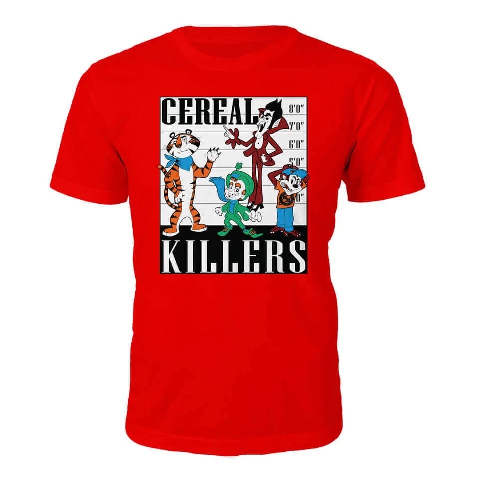 Tee Junkie Men's Cereal Killers T-Shirt - Red - S - Rot Bild 1