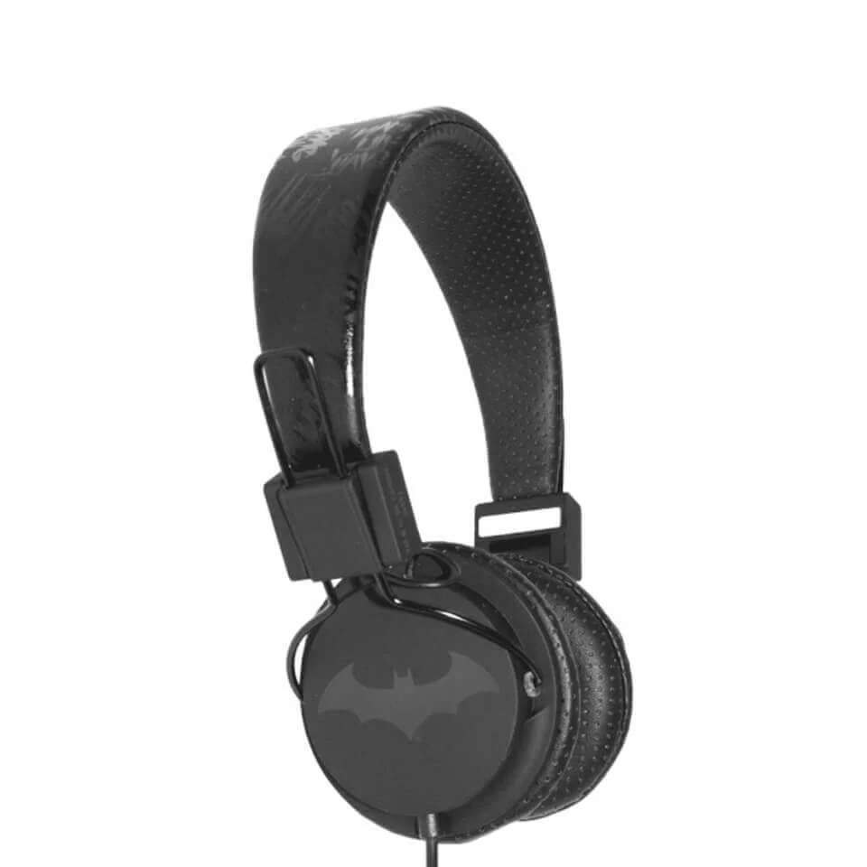 Batman The Dark Knight Folding On-Ear Headphones - Black Logo Bild 1