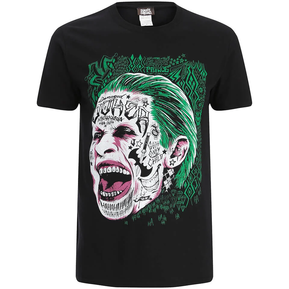 Suicide Squad Men's Joker Head T-Shirt - Schwarz - S Bild 1