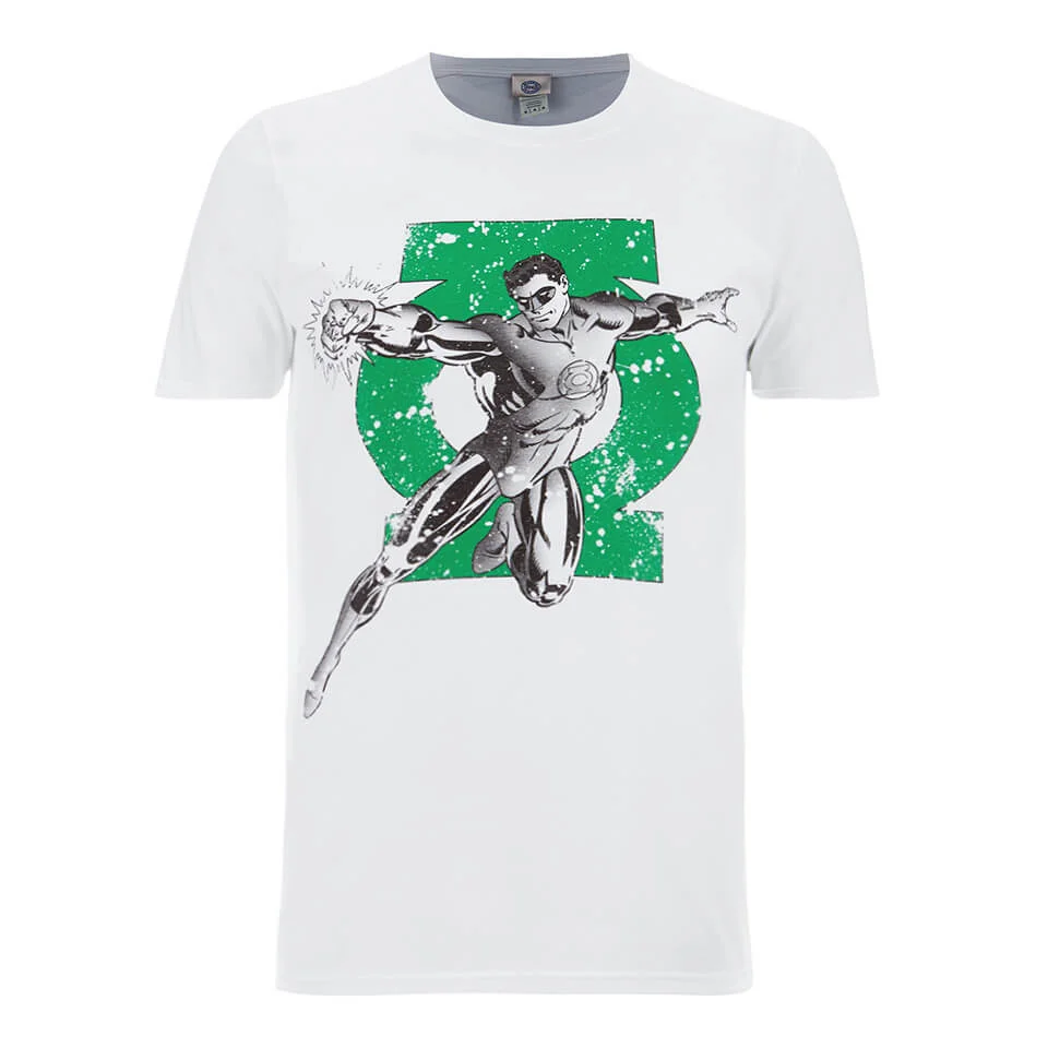 DC Comics Men's Green Lantern Punch T-Shirt - Weiß - S Bild 1