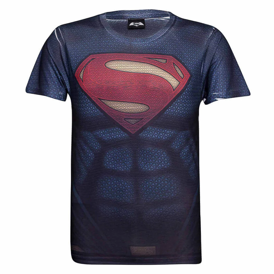 DC Comics Men's Superman Muscle T-Shirt - Blau - S - Blau Bild 1