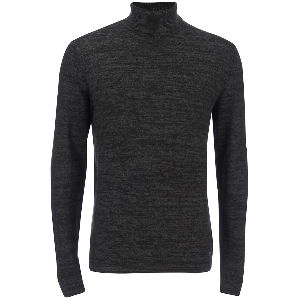 Produkt Men's Roll Neck Jumper - Dark Grey Melange - S - Grau Bild 1
