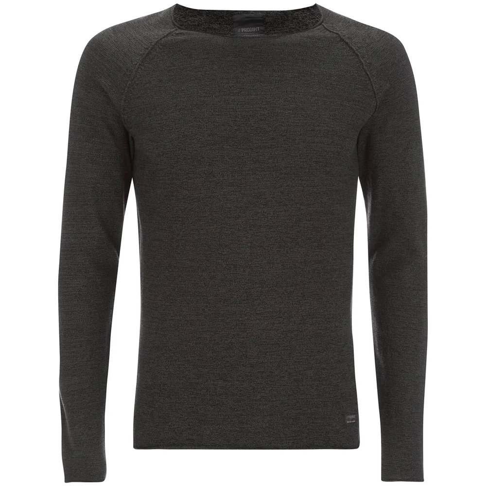 Produkt Men's Twist Knit Crew Neck Jumper - Beluga - S - Grau Bild 1