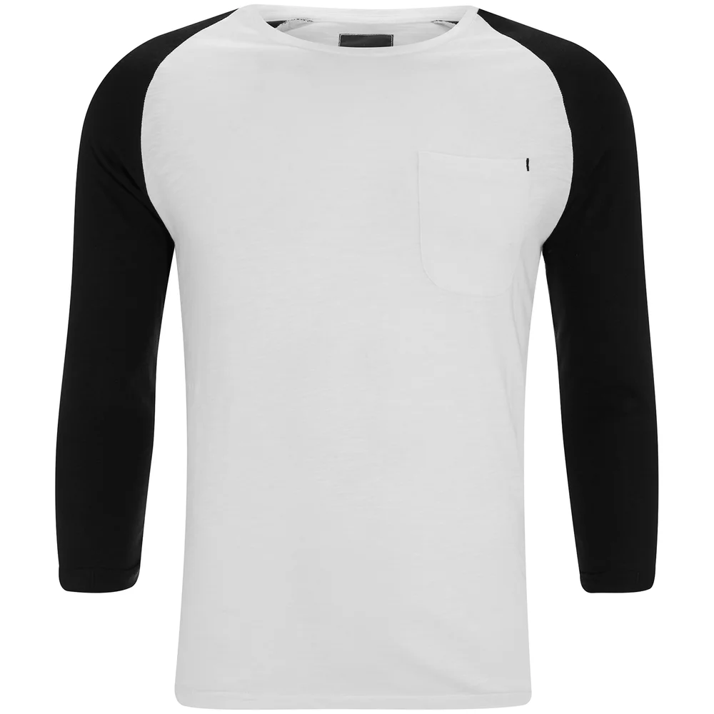 Produkt Men's 3/4 Sleeve Raglan Top - White - S - Blau Bild 1