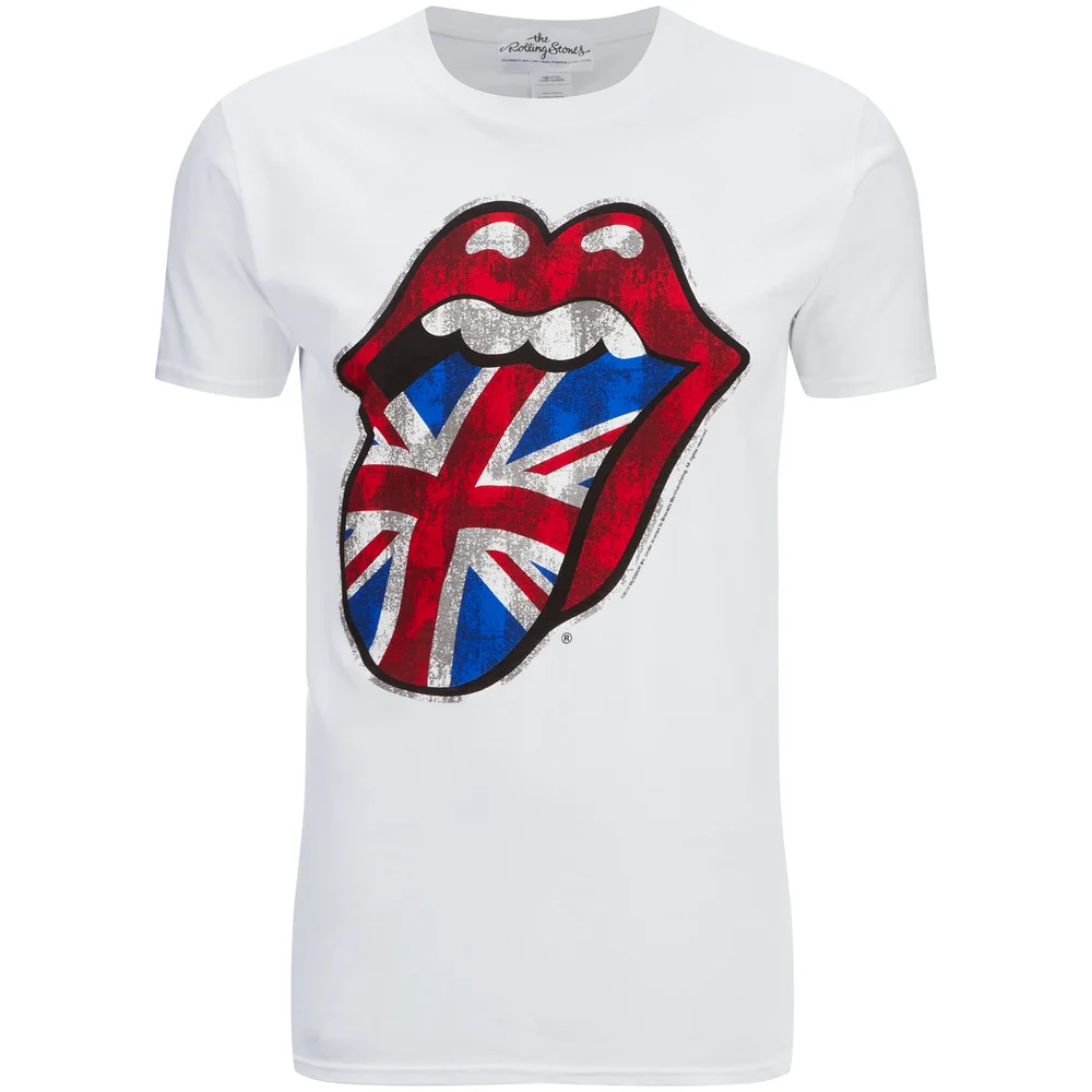 Rolling Stones Men's UK Tongue T-Shirt - White - S Bild 1