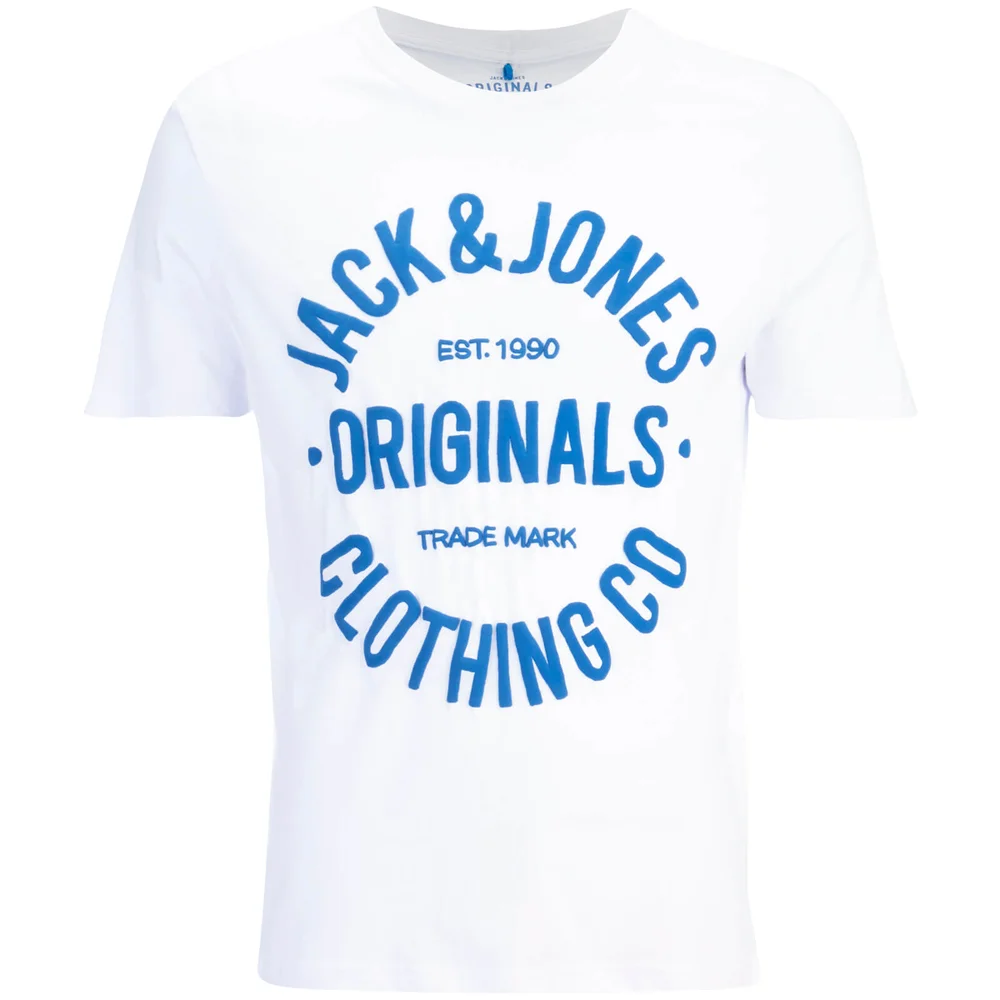 Jack & Jones Men's Originals Clumens T-Shirt - White - S - Weiß Bild 1