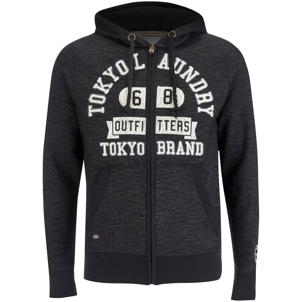 Tokyo Laundry Men's Hotchkiss Zip Through Hoody - Black - S - Schwarz Bild 1