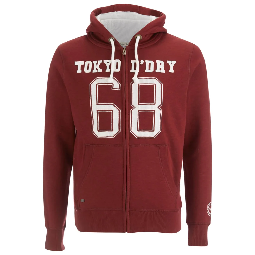Tokyo Laundry Men's Goodlow Zip Through Hoody - Oxblood - S - Bordeauxrot Bild 1