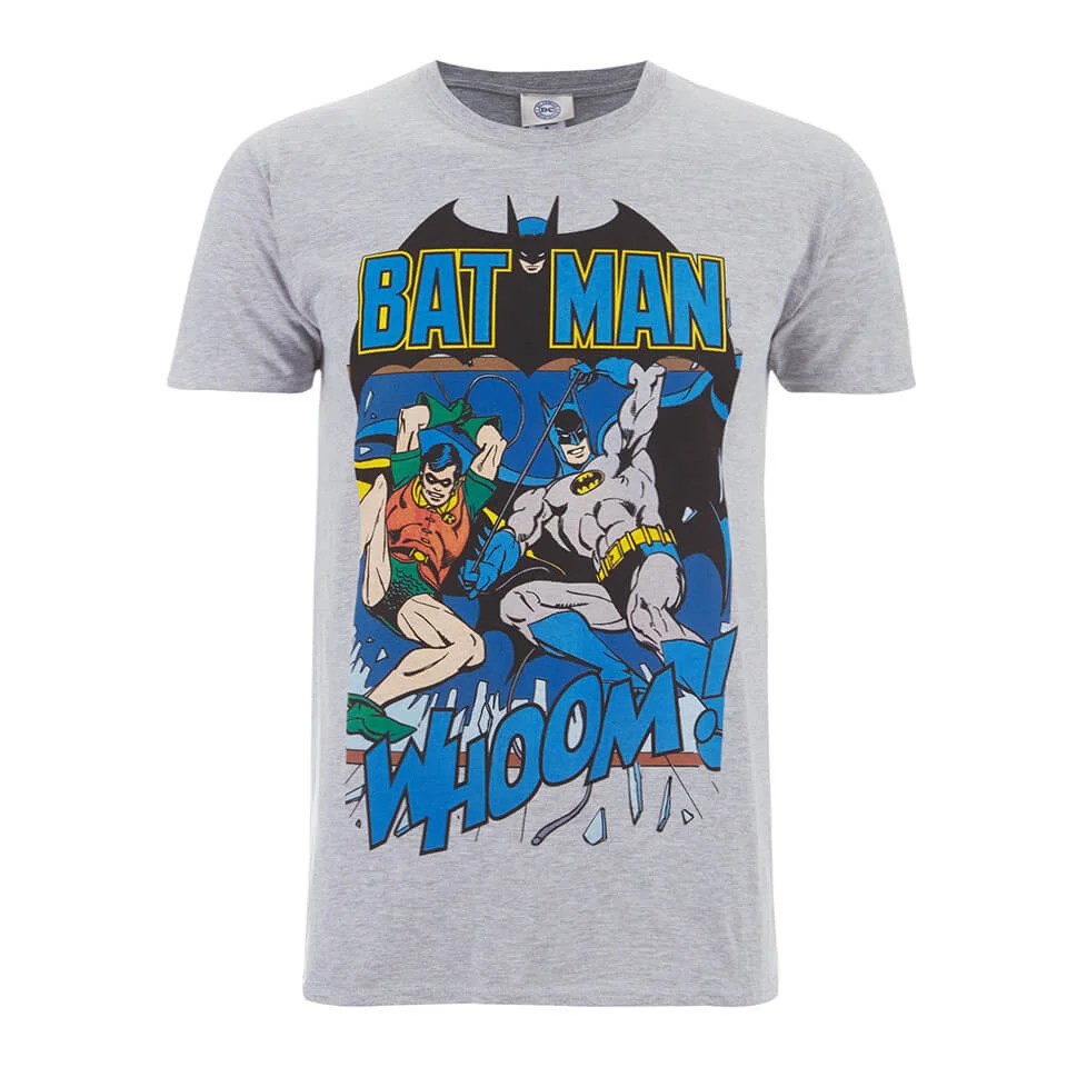 DC Comics Men's Batman and Robin T-Shirt - Grau - S - Grau Bild 1