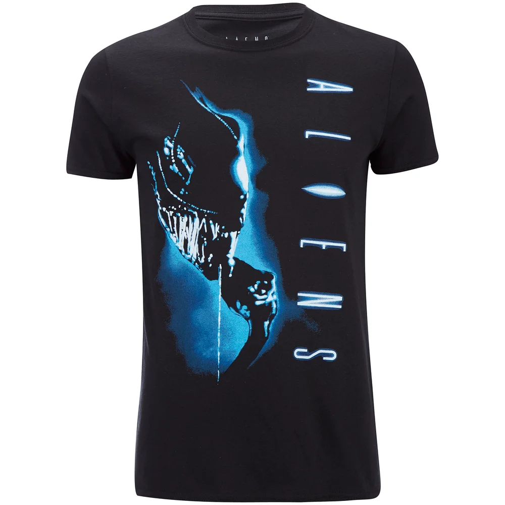 Aliens Men's Vertical T-Shirt - Schwarz - S - Schwarz Bild 1