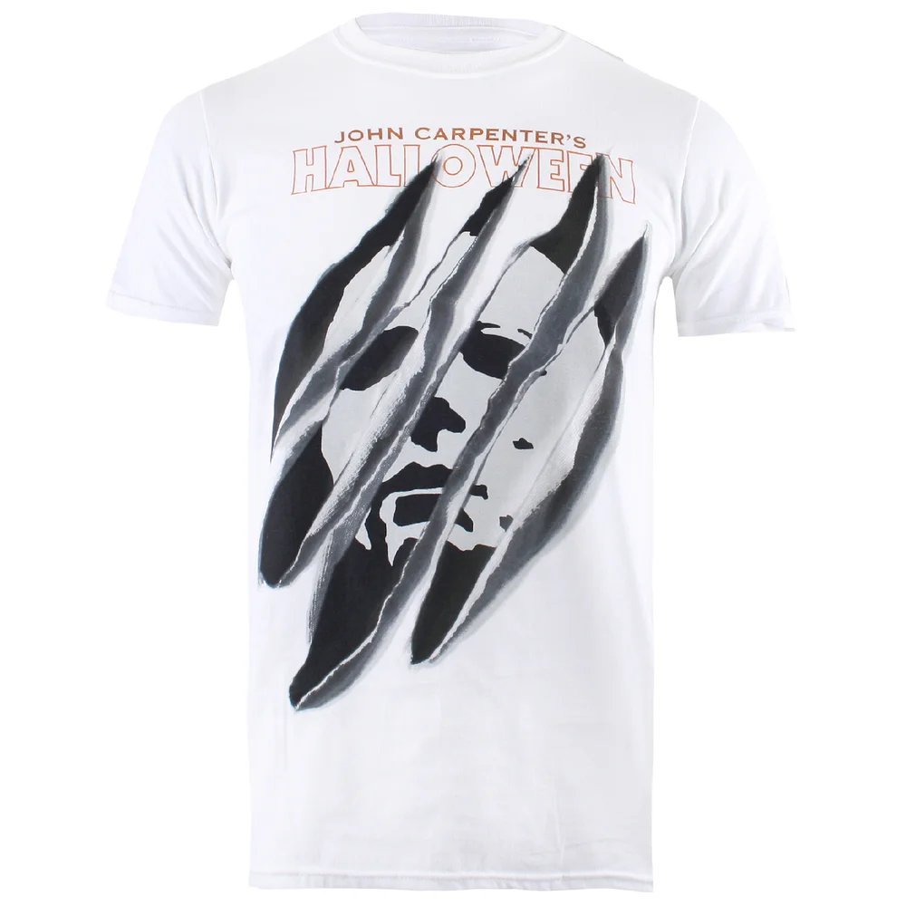 Halloween Herren Slashed T-Shirt - Weiß - S - Weiß Bild 1