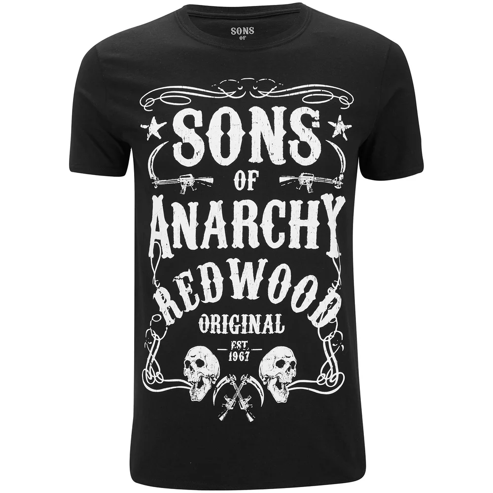 Sons of Anarchy Herren Original T-Shirt - Schwarz - S - Schwarz Bild 1