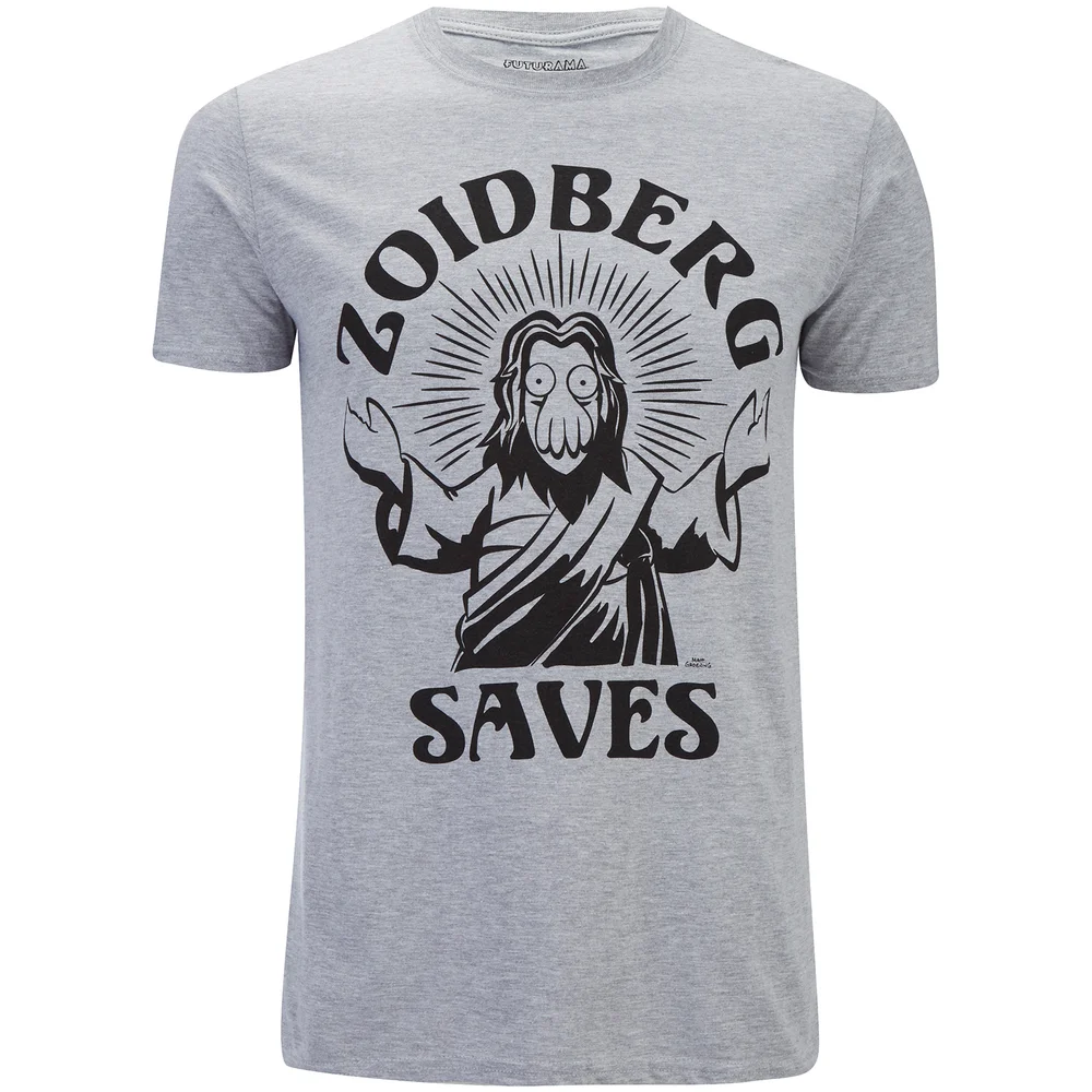 Futurama Männer Zoidberg Saves T-Shirt - Grau Marl - S - Grau Bild 1