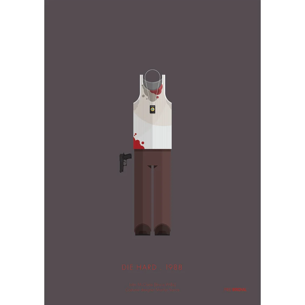 Die Hard Costume Art Print - 14 x 11 Bild 1