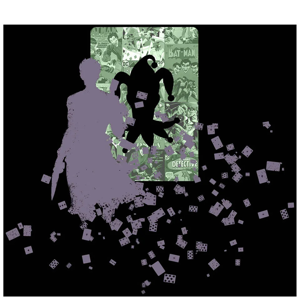 No Joke Joker Comic Book Inspired Art Print - 14" x 11" Bild 1