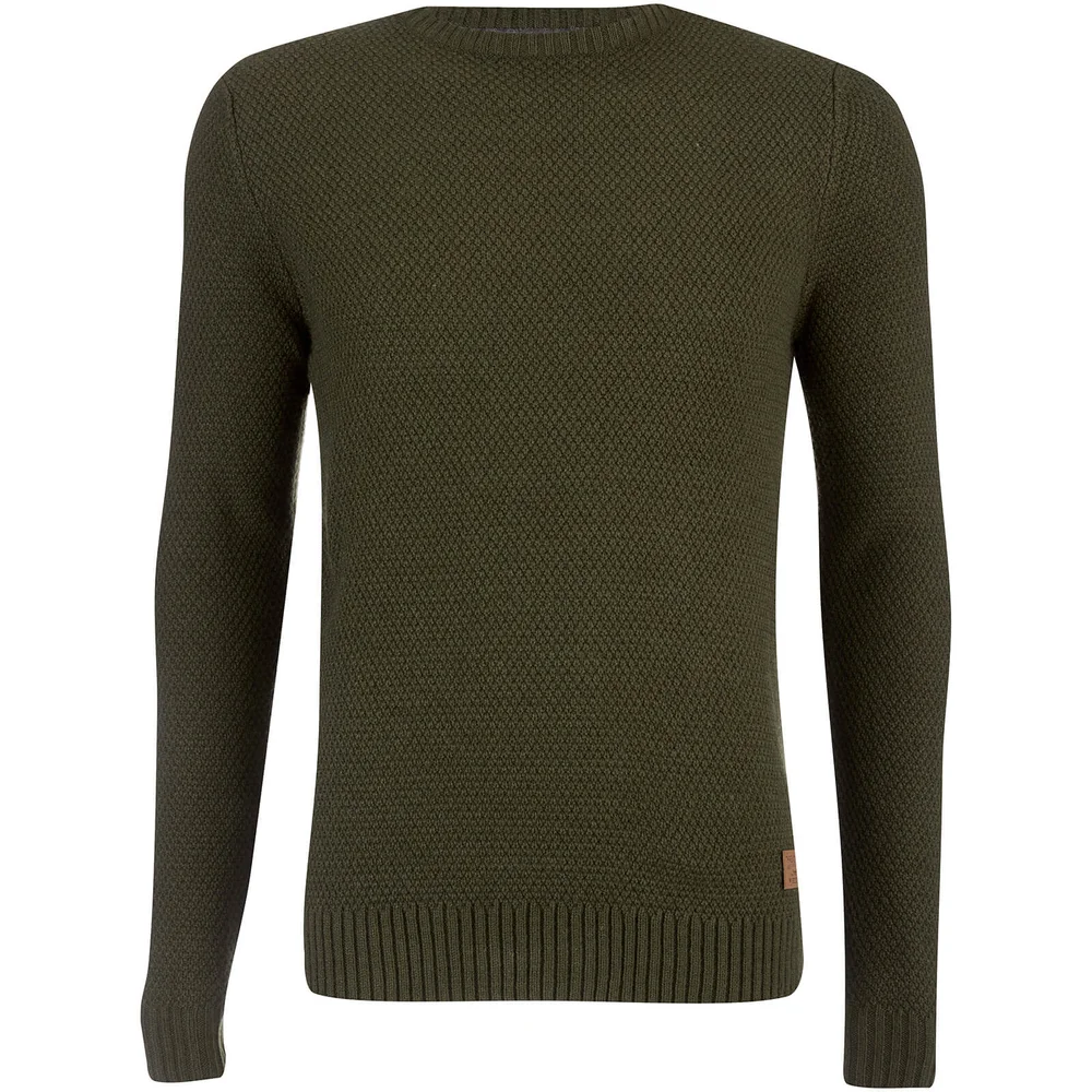 Threadbare Men's Sedley Waffle Jumper - Barbour - S - Grün Bild 1