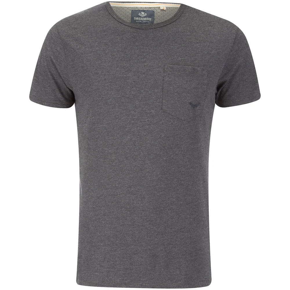 Threadbare Men's Jack Pocket Crew Neck T-Shirt - Dark Grey - S - Grau Bild 1