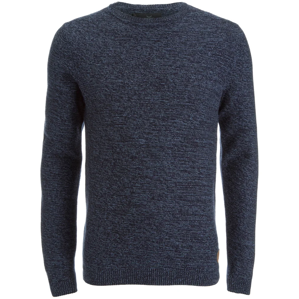 Threadbare Men's Darkwell Gradient Jumper - Rich Navy/Denim - S - Marineblau Bild 1