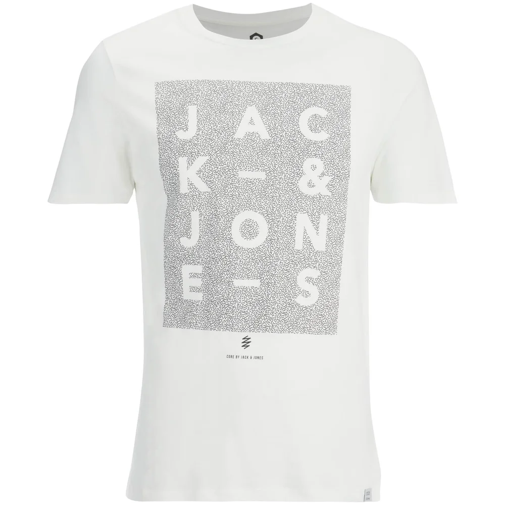 Jack & Jones Herren Core Paris Print T-Shirt - Weiß - S - Weiß Bild 1