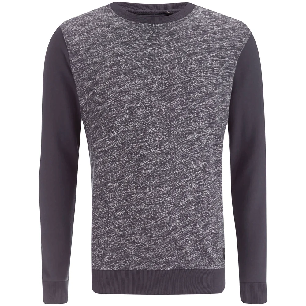 Brave Soul Men's Stone Zip Sweatshirt - Navy - S - Marineblau Bild 1