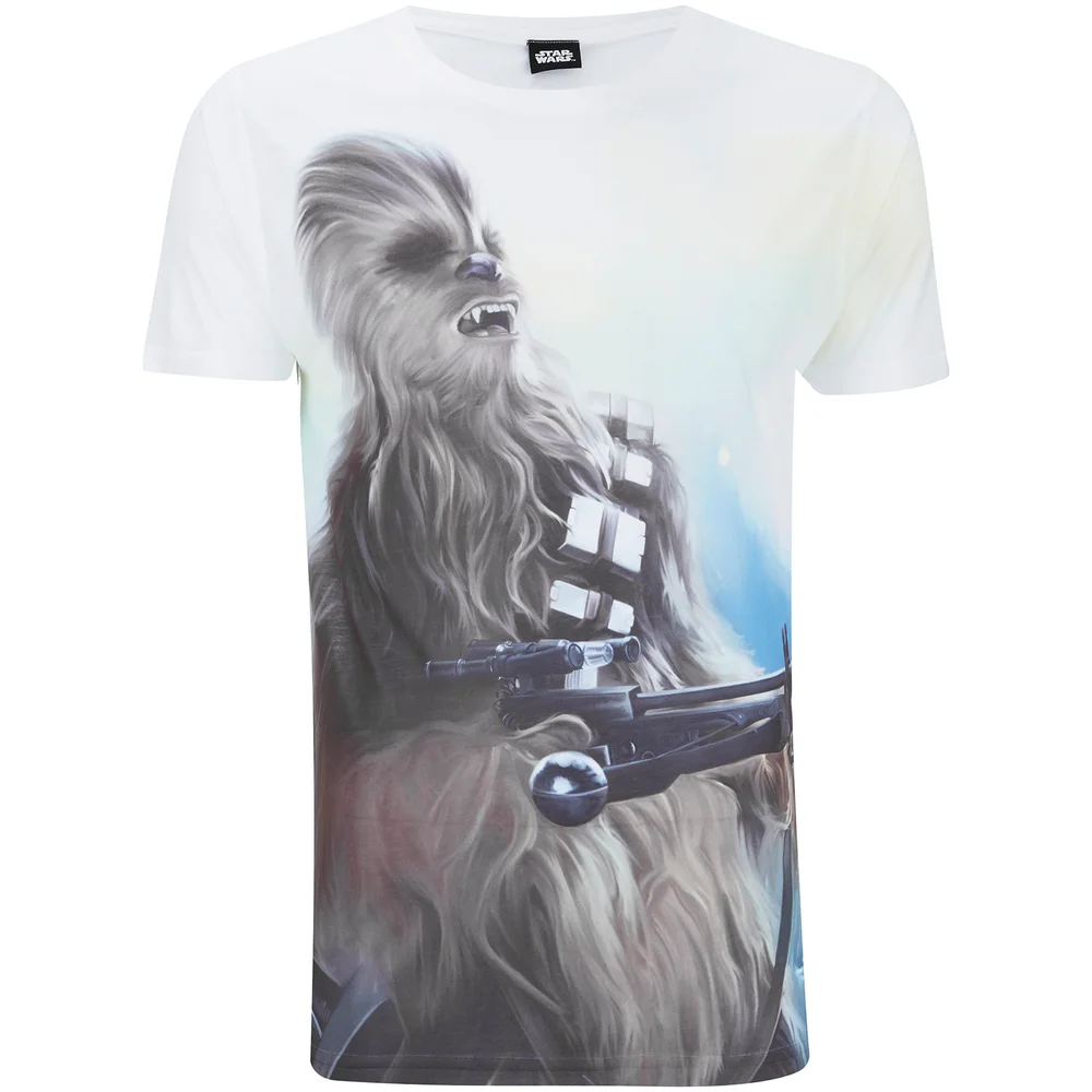 Star Wars Herren Chewbacca T-Shirt - Weiß - S Bild 1