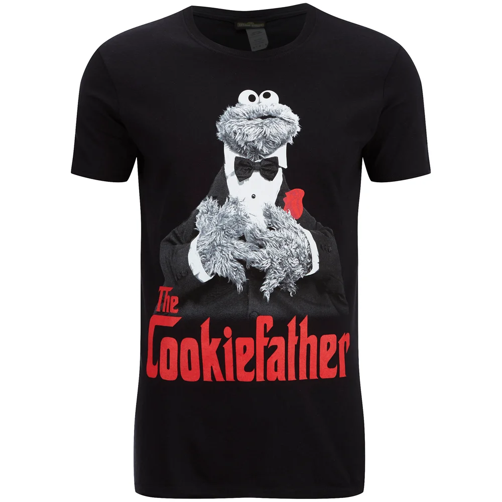 Cookie Monster Herren Cookiefather T-Shirt - Schwarz - S - Schwarz Bild 1
