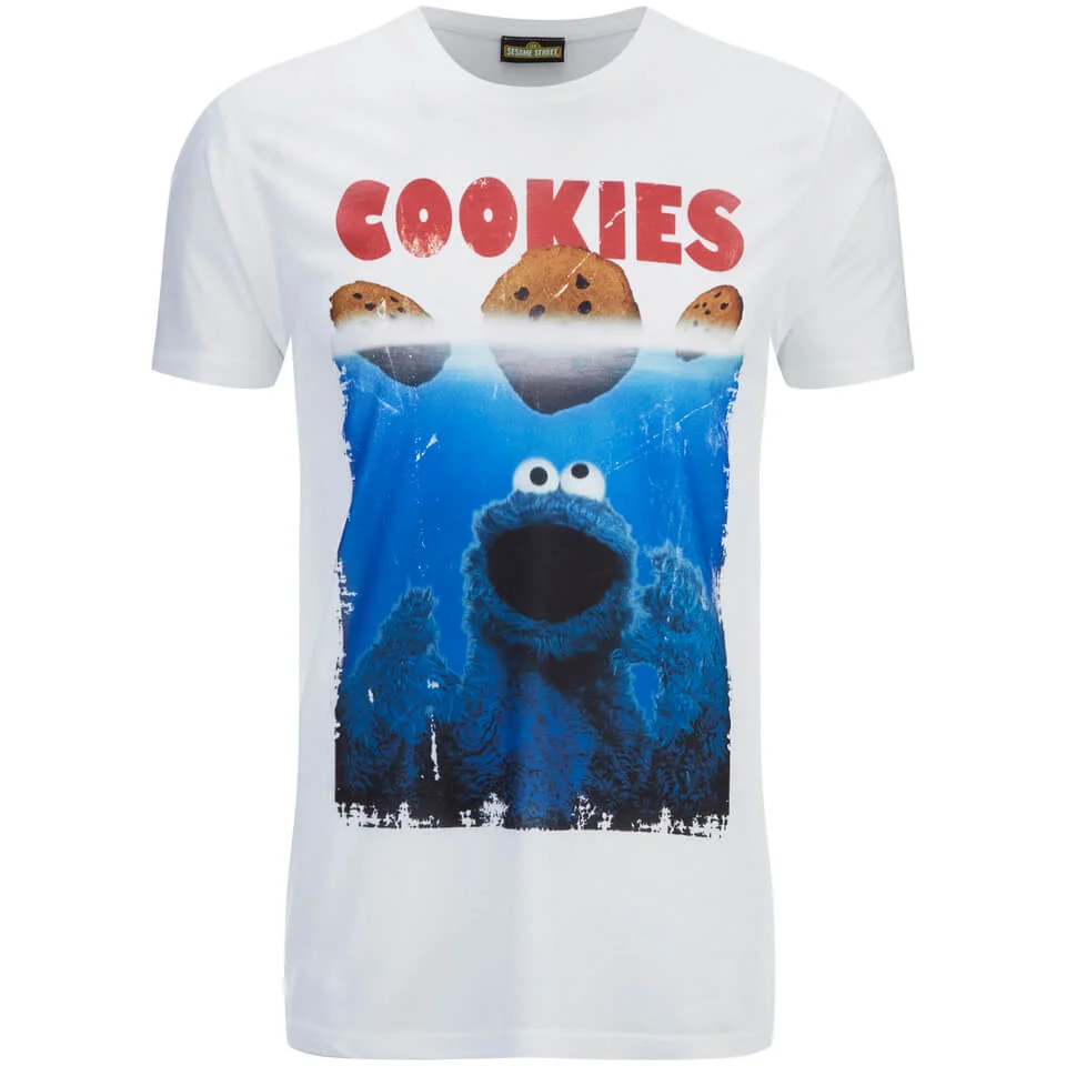 Cookie Monster Herren Shark Cookie Monster T-Shirt - Weiß - S - Weiß Bild 1