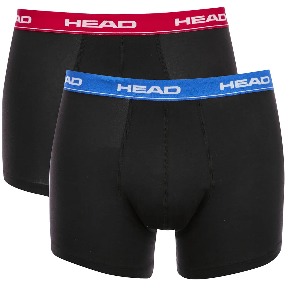 Head Men's 2-Pack Boxers - Black/Red/Blue - S - Schwarz Bild 1