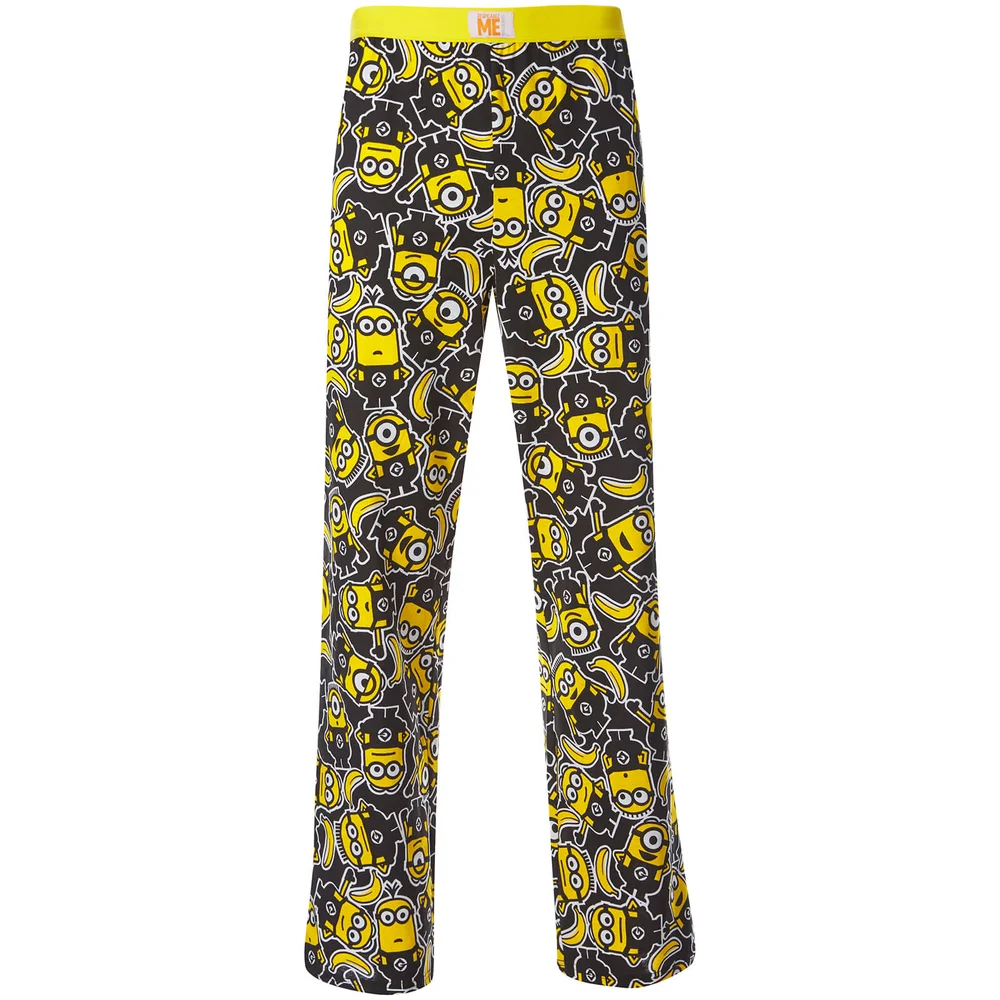 Minions Men's Character Print Lounge Pants - Yellow - S - Gelb Bild 1