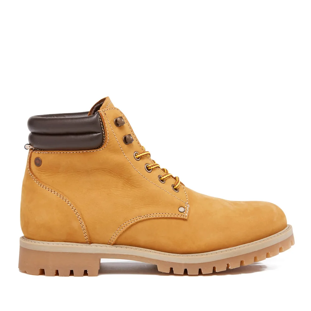 Jack & Jones Men's Stoke Nubuck Worker Boots - Honey - UK 7/EU 41 - Braun Bild 1