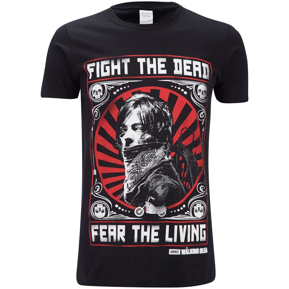 The Walking Dead Men's Fight the Dead T-Shirt - Black - S - Schwarz Bild 1