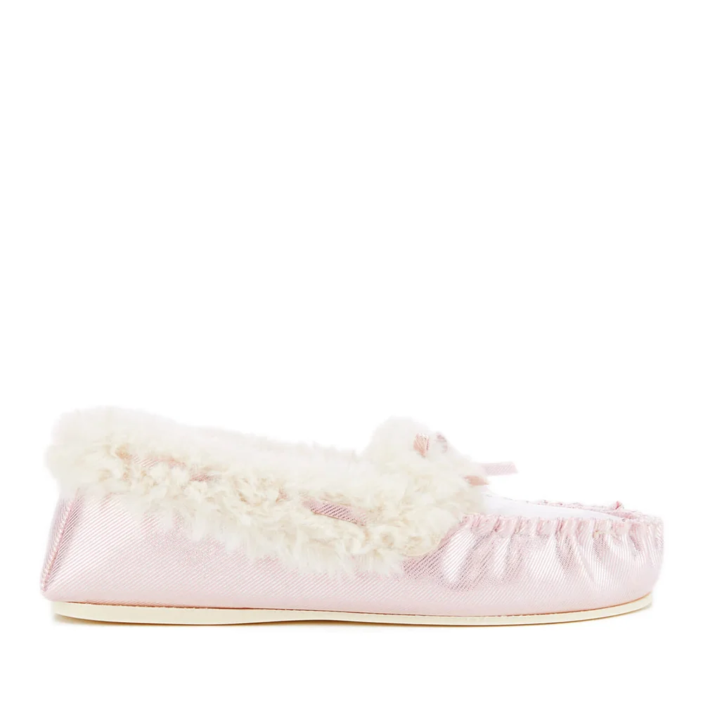 Dunlop Women's Amaline Moccasin Slippers - Lilac - UK 3 - Violet Bild 1