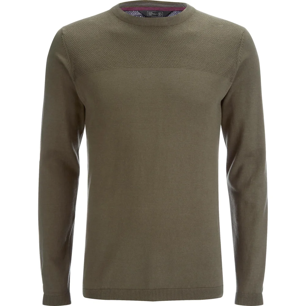 Dissident Men's Stelios Crew Neck Jumper - Amazon Khaki - S - Grün Bild 1