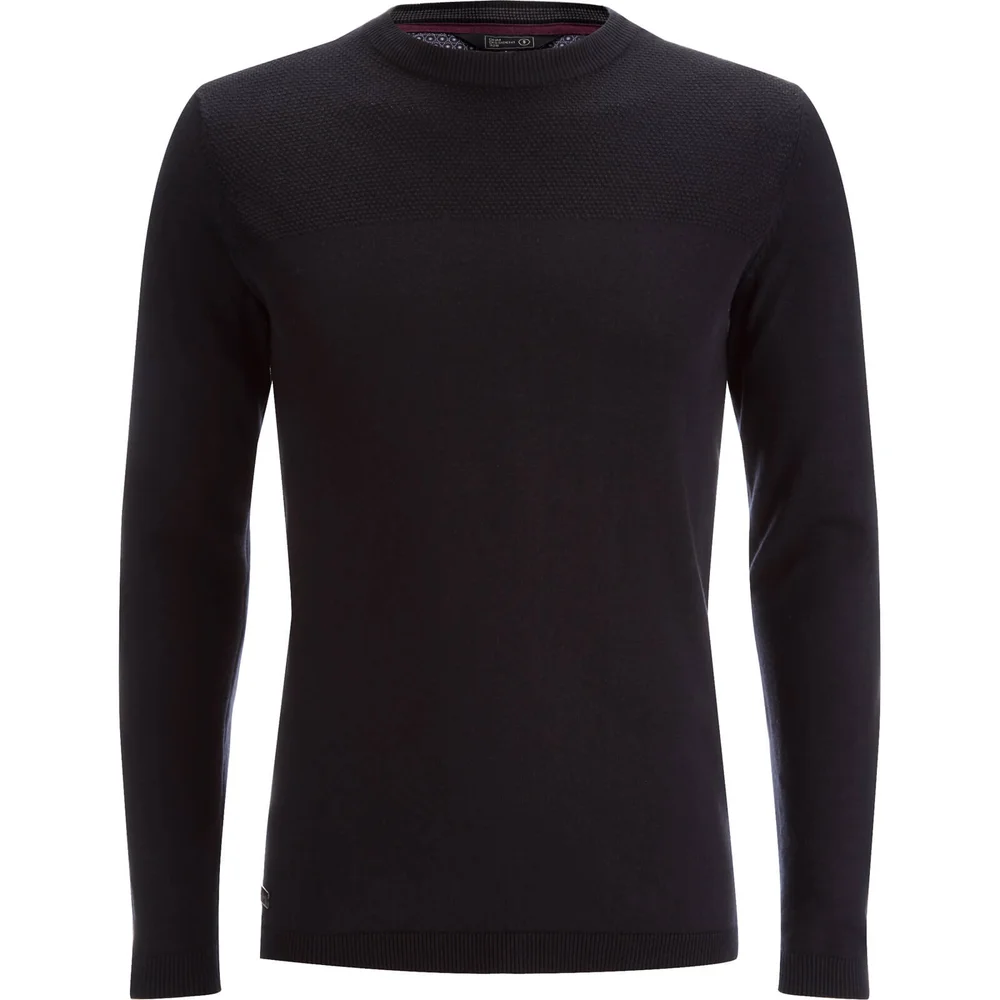 Dissident Men's Stelios Crew Neck Jumper - Black - S - Schwarz Bild 1