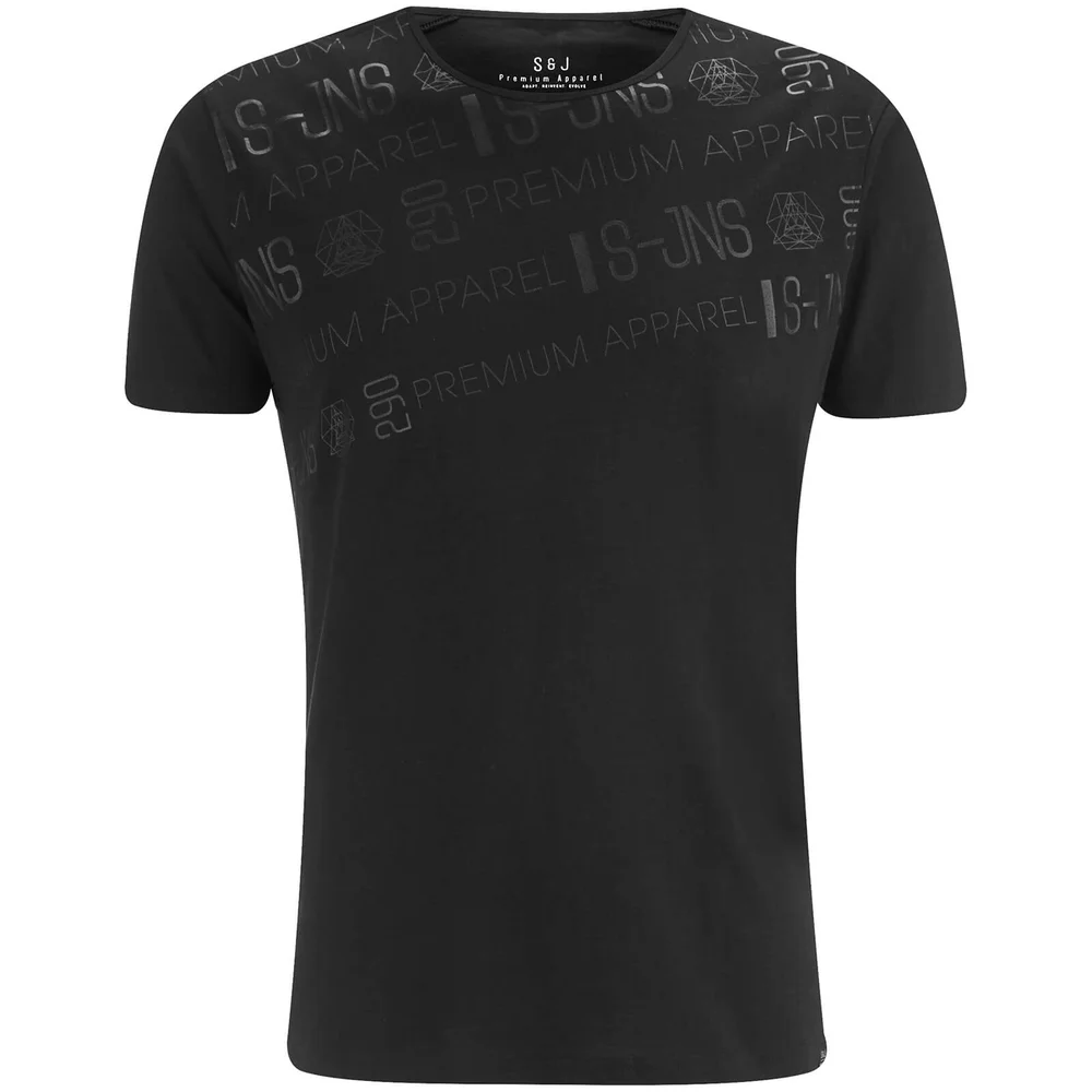 Smith & Jones Men's Reredox Print T-Shirt - Black - S - Schwarz Bild 1