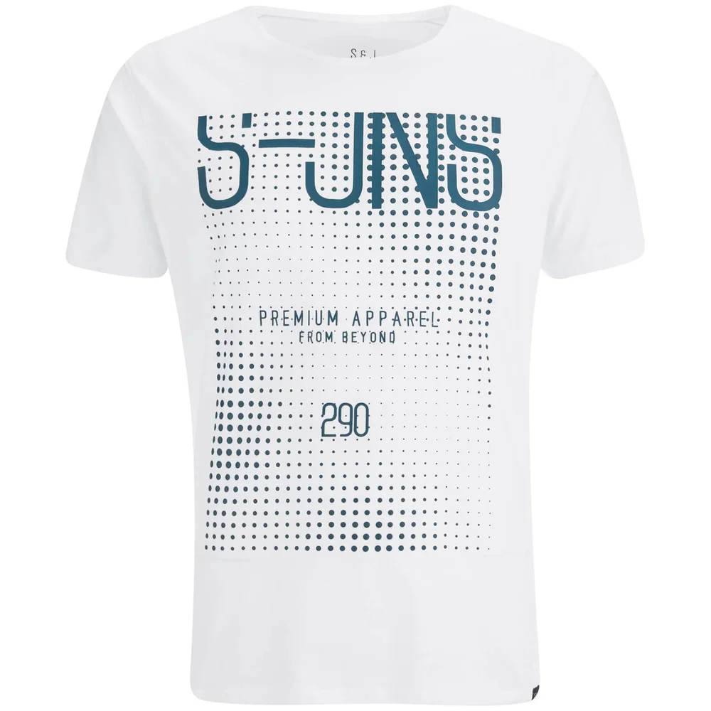 Smith & Jones Men's Cenotaph Print T-Shirt - White - S - Weiß Bild 1